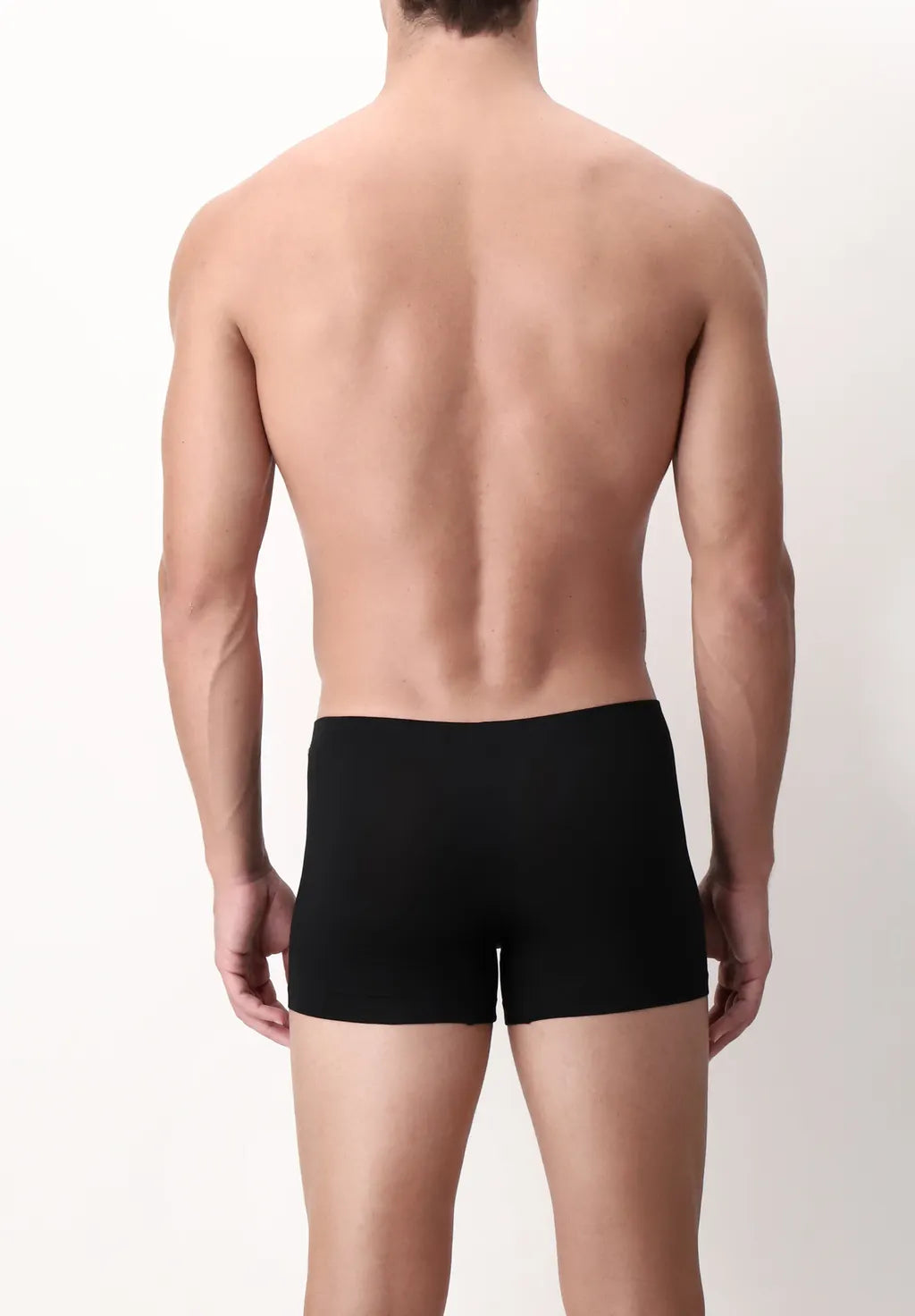 Boxer Parigamba in Filo di Scozia elasticizzato Active - Nero - Perofil