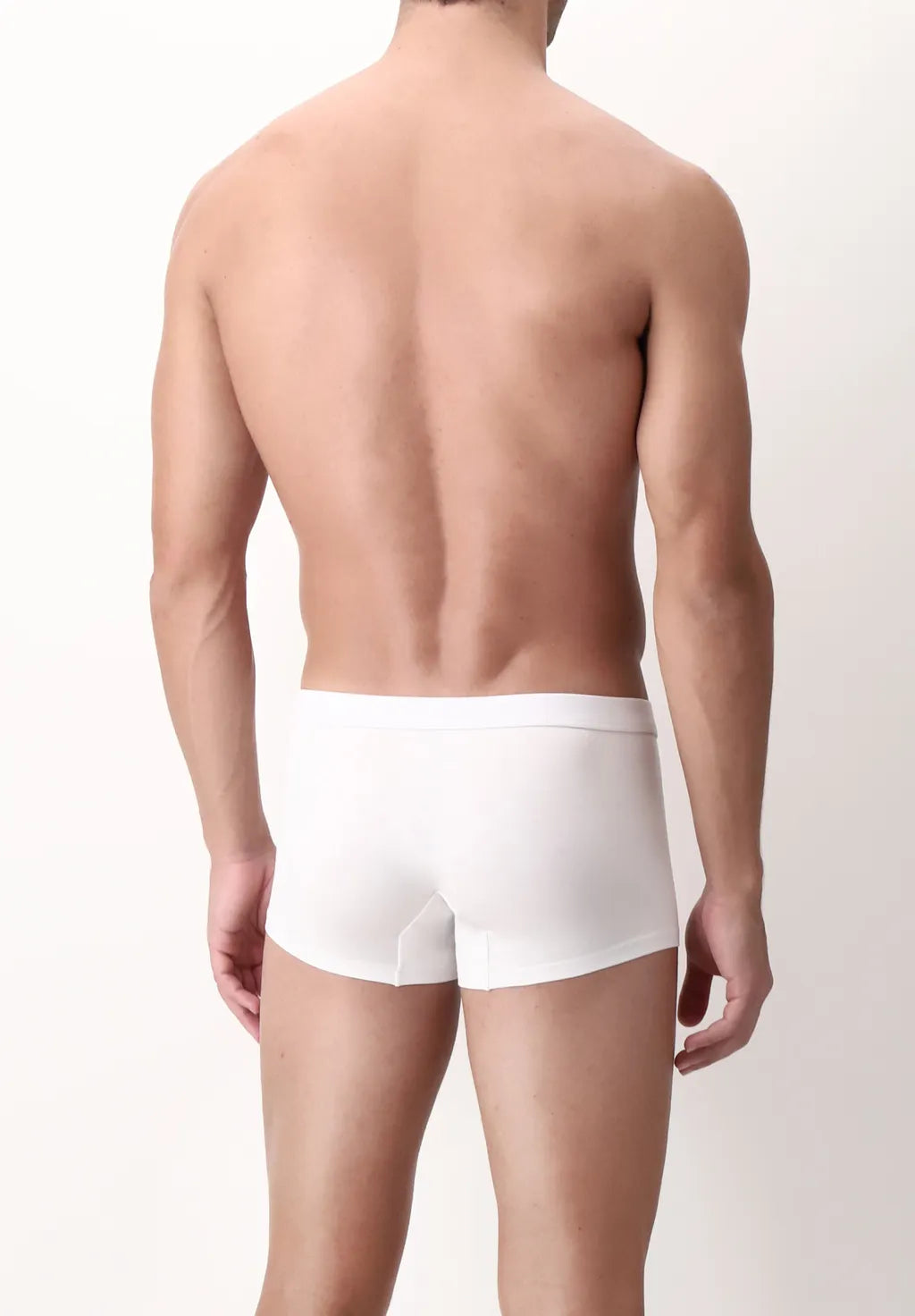 Boxer Push up in Filo di Scozia Elasticizzato Active Perla - Bianco - Perofil