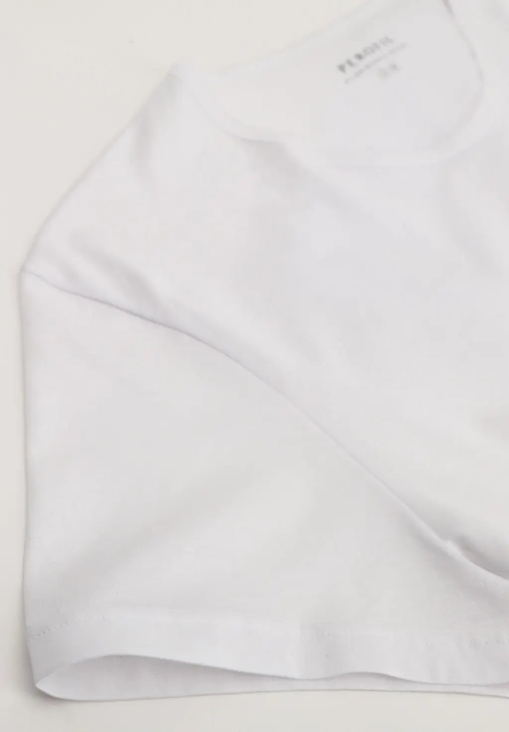 Maglietta Girocollo in Filo di Scozia Active - Bianco - Perofil