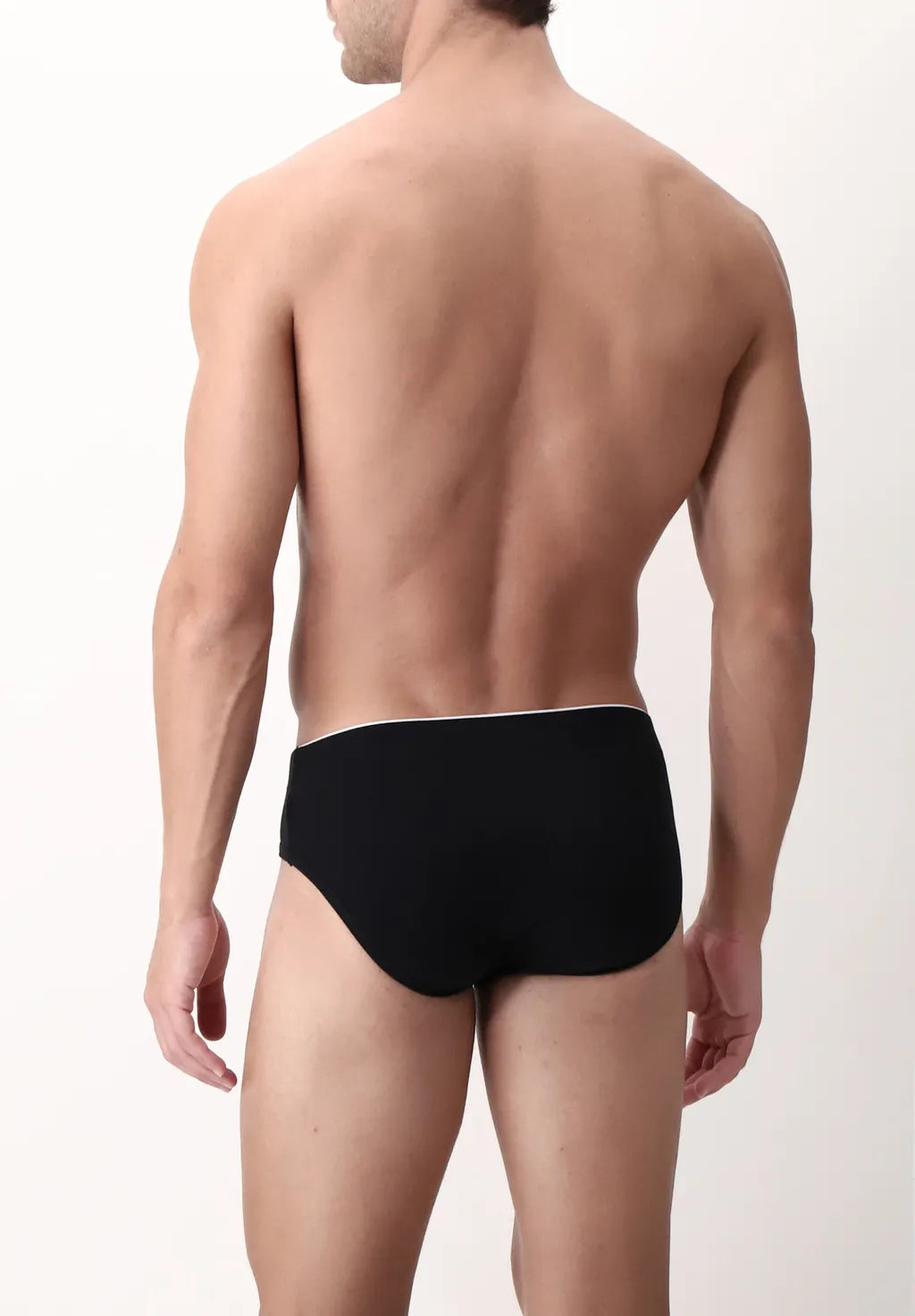 Slip Medio in Cotone Elasticizzato Match Bipack - Nero - Perofil
