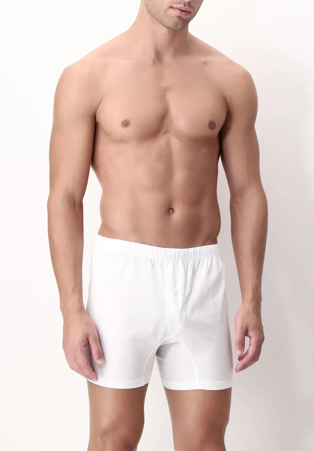 Calzoncino Boxer in Filo di Scozia - Bianco - Perofil