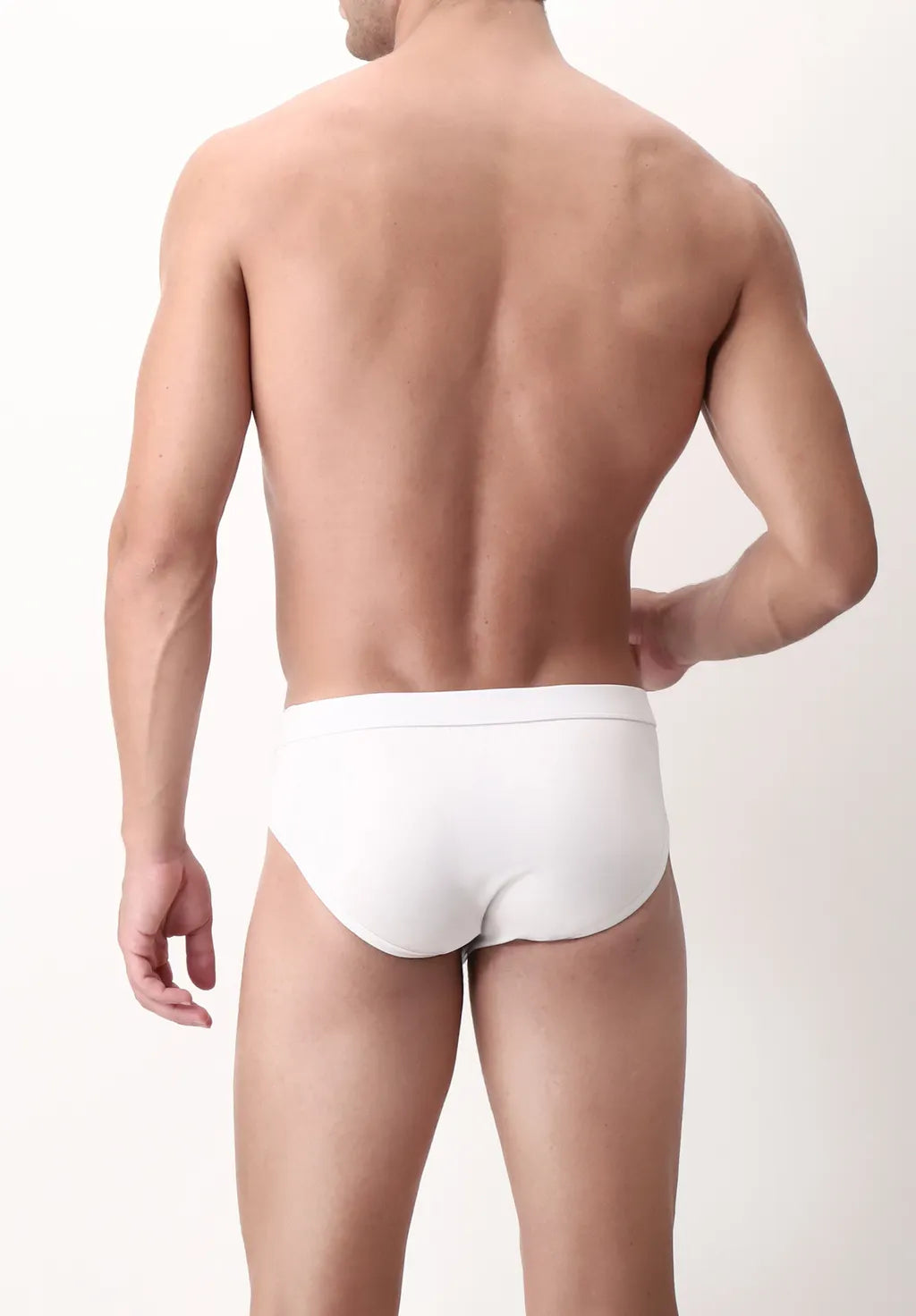 Slip Medio in Filo di Scozia elasticizzato Active - Bianco - Perofil