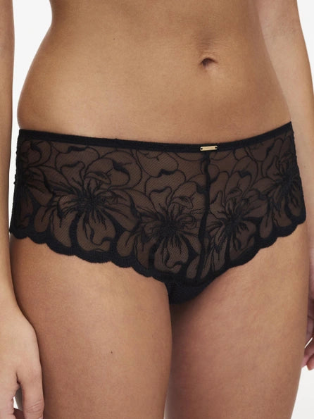 FLEURS - Shorty sgambato - Nero - Chantelle