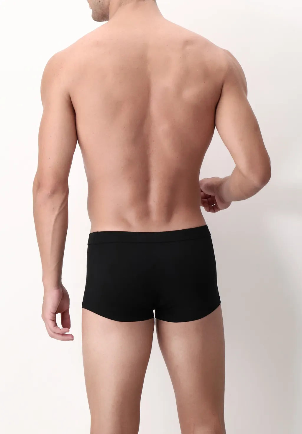 Boxer Push up in Filo di Scozia Elasticizzato Active Perla - Nero - Perofil