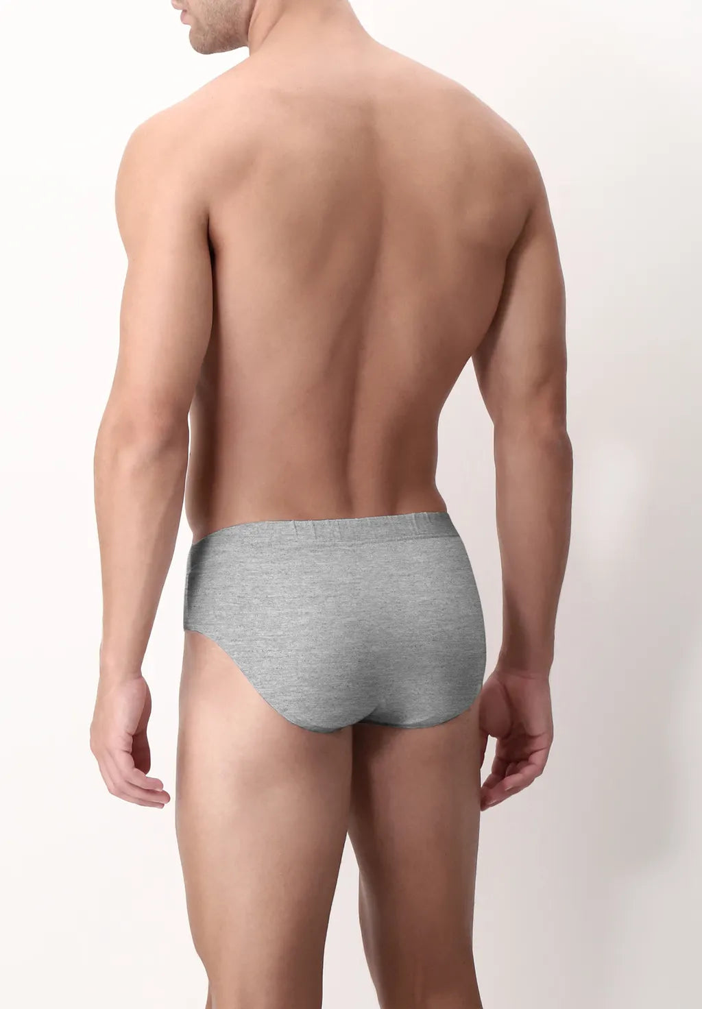 Slip Mini in Cotone elasticizzato Match Bipack -Grigio Melange - Perofil