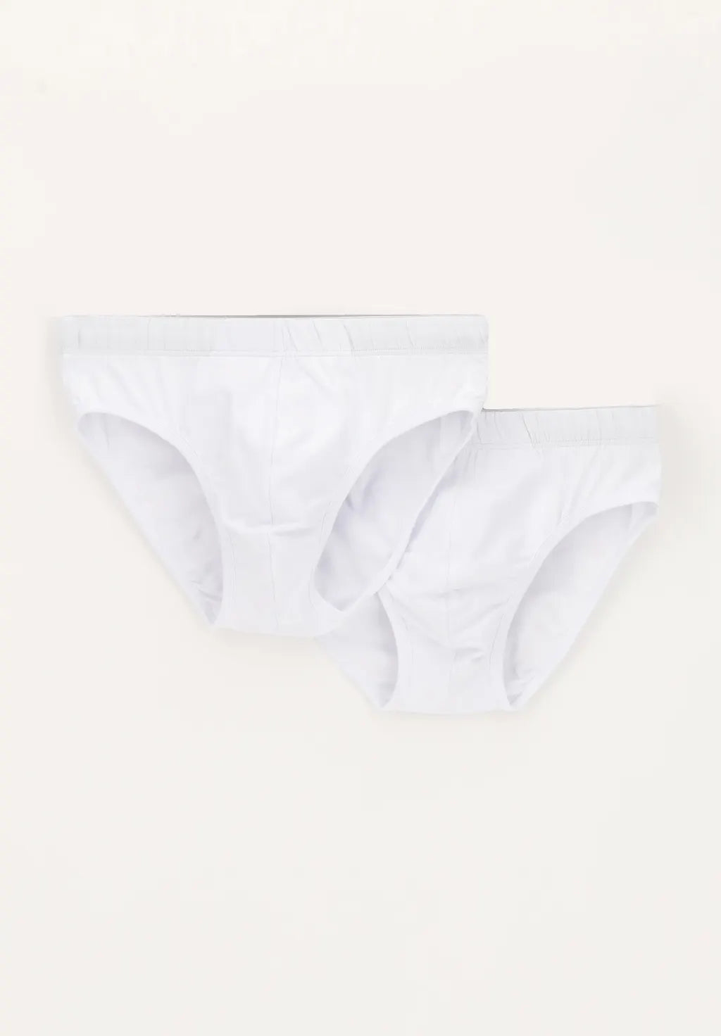 Slip Medio in Cotone Elasticizzato Match Bipack - Bianco - Perofil