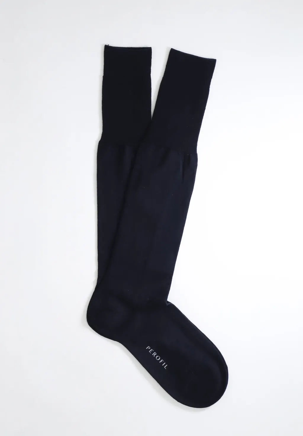 Calza Lunga in Lana Merinos Prince Plus - Blu - Perofil