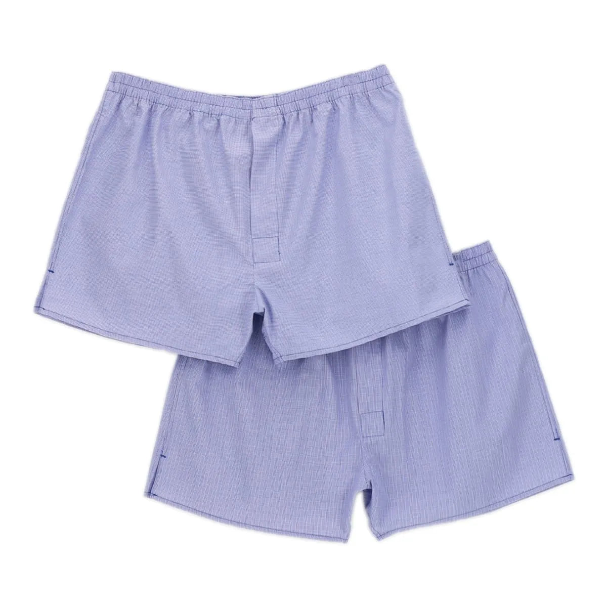 Boxer in Tela di Cotone Gange Bipack - Azzurro medio fantasia - Perofil
