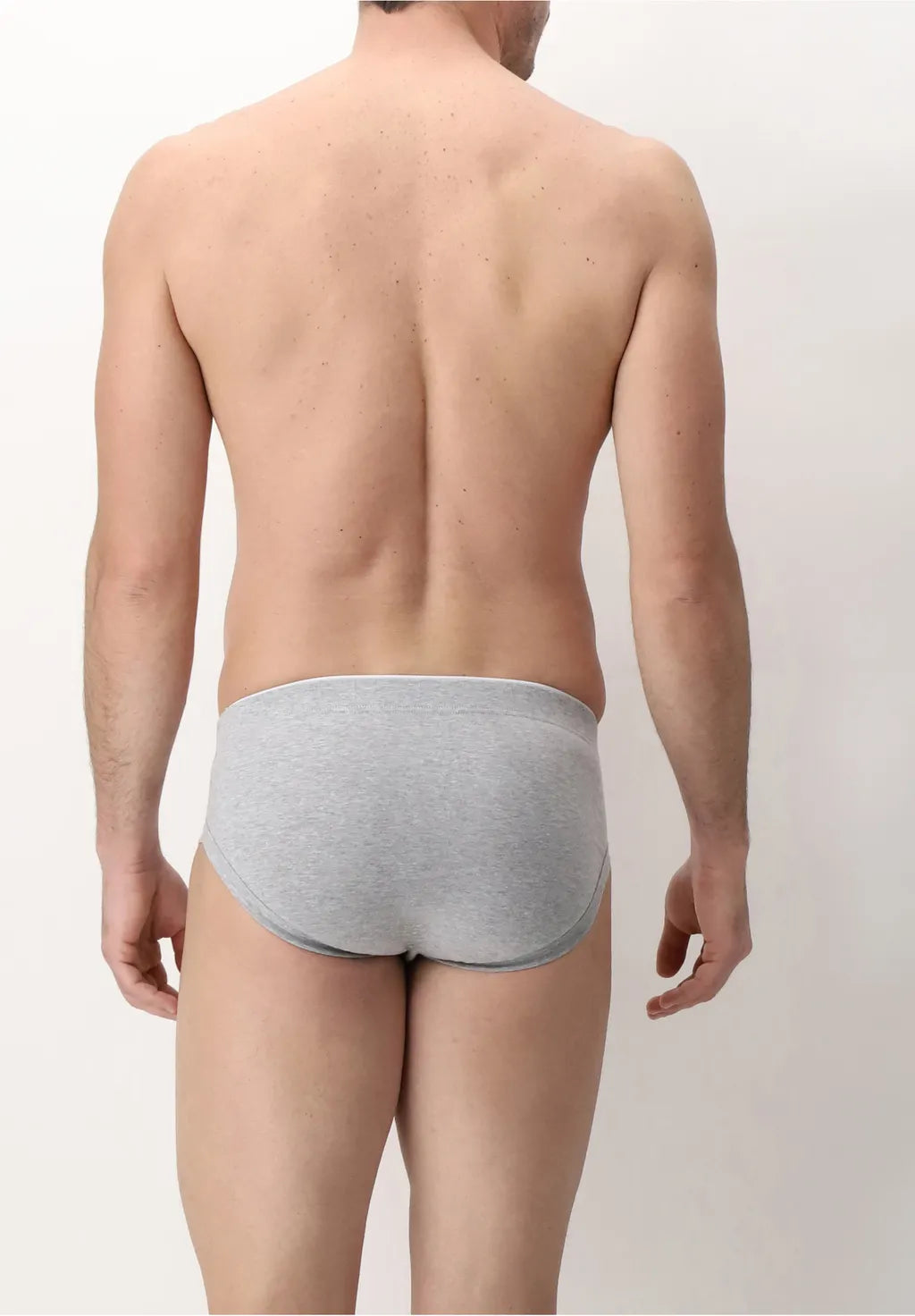 Slip Medio in Cotone Elasticizzato Match Bipack - Grigio mélange - Perofil