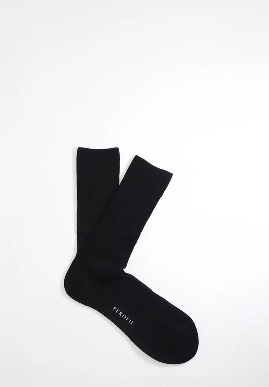 Calza Corta in Cotone Makò Comfort - Nero - Perofil