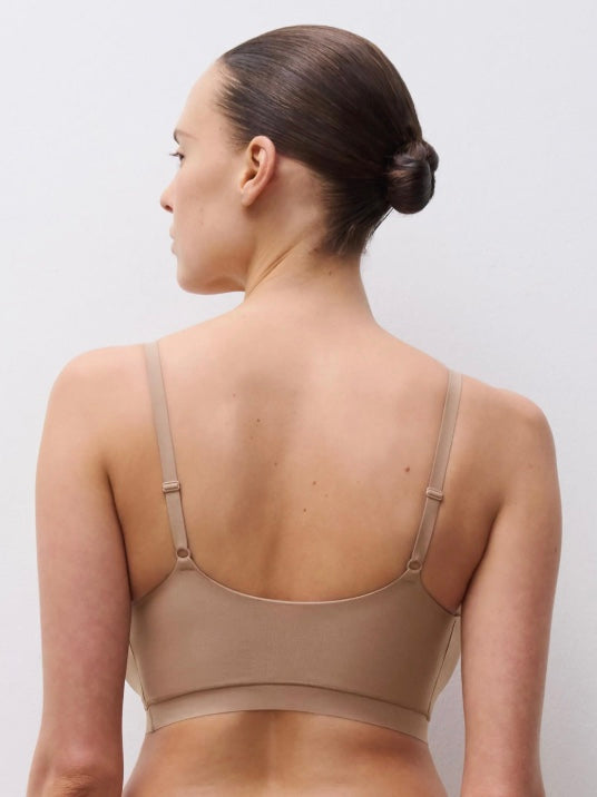 Chantelle Soft Stretch Bralette preformata senza ferretto - Caffè latte