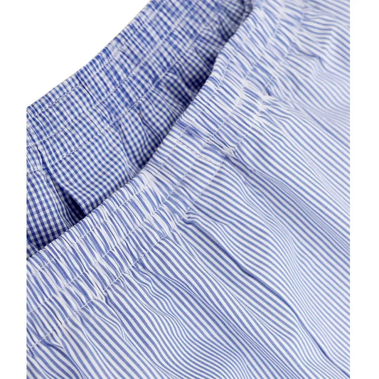Boxer in Tela di Cotone Gange Bipack - Azzurro medio fantasia - Perofil
