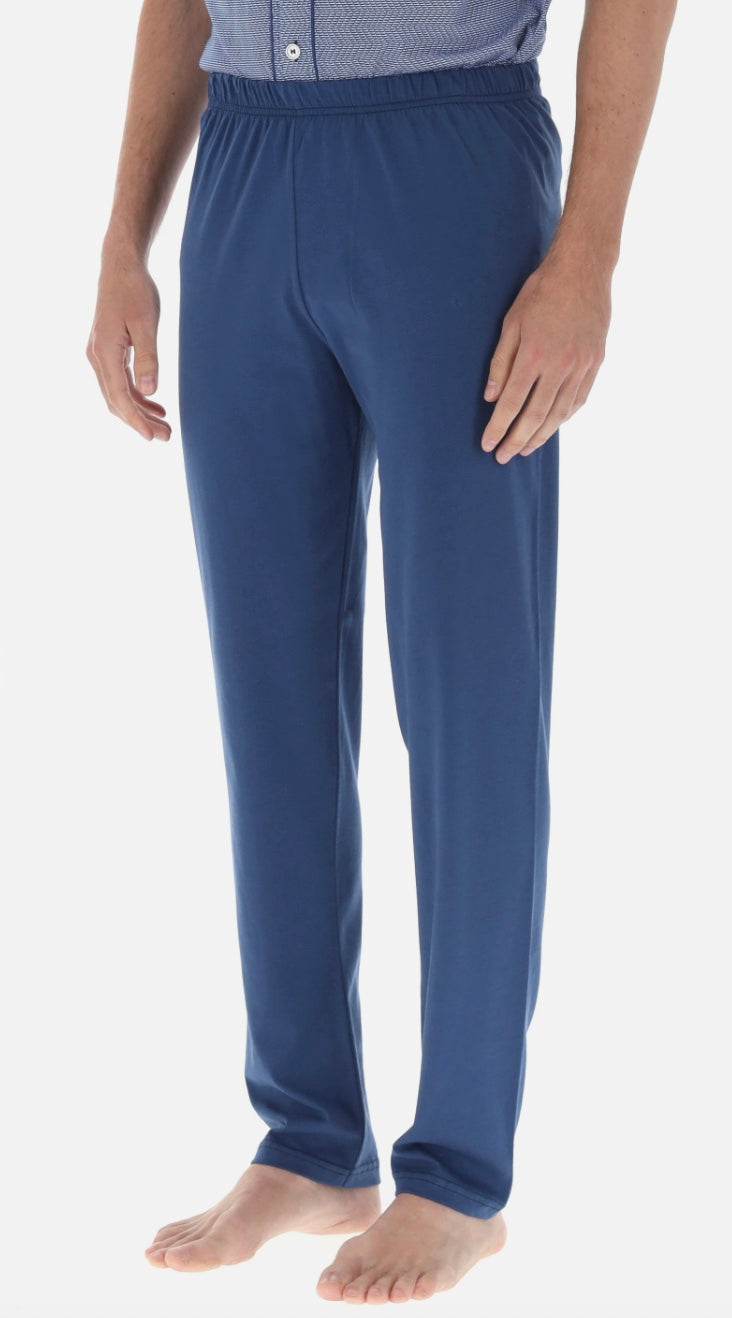 Bip Bip Pigiama Uomo Orlato 3 pezzi 100% Cotone - Oceano