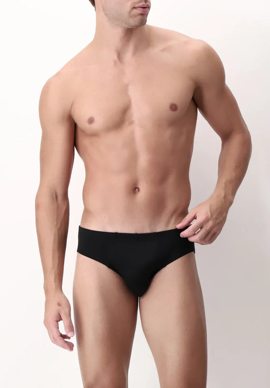 Slip Vita Bassa in Filo di Scozia elasticizzato Active - Nero - Perofil