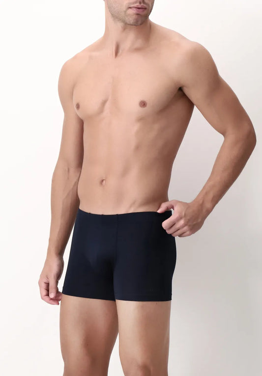 Boxer Parigamba in Filo di Scozia elasticizzato Active - Blu - Perofil