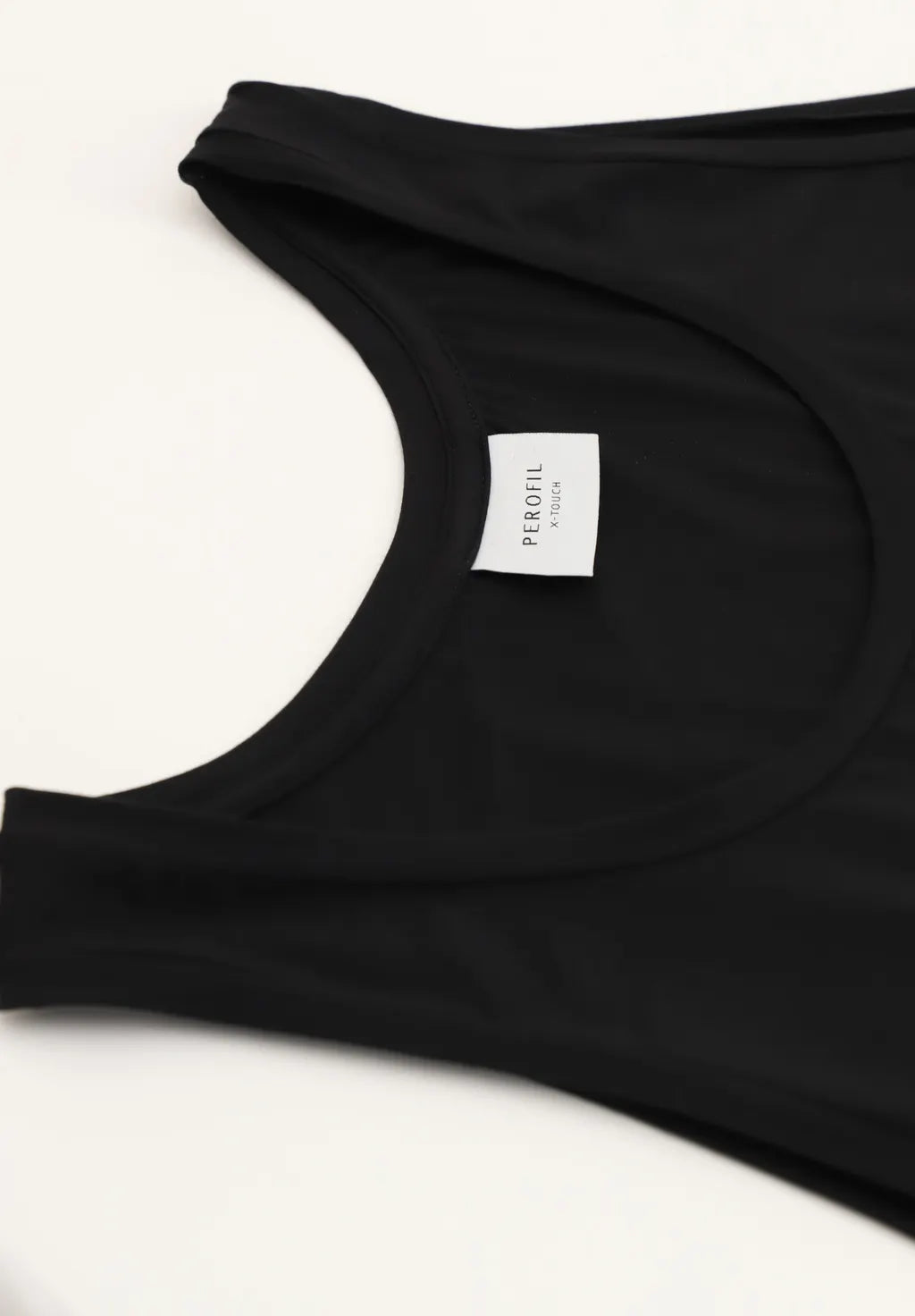 Perofil Canotta Stretta in Filo di Scozia Active - Nero