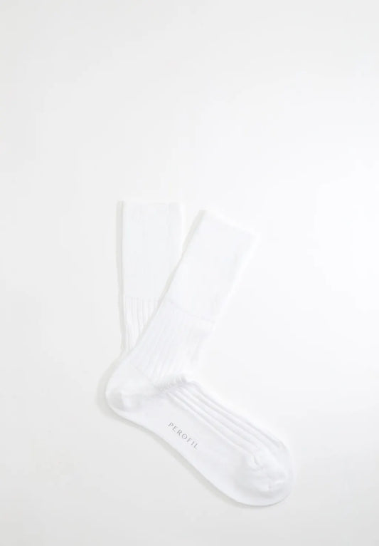 Calza Corta in Cotone Makò Comfort - Bianco - Perofil