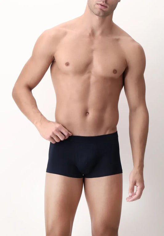 Boxer Push up in Filo di Scozia Elasticizzato Active Perla - Blu - Perofil