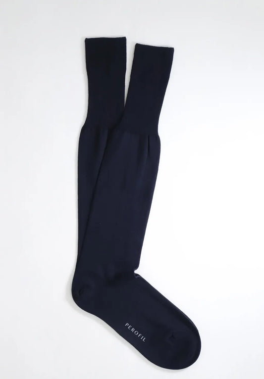 Calza Lunga in Caldo Cotone Winter Plus - Blu - Perofil