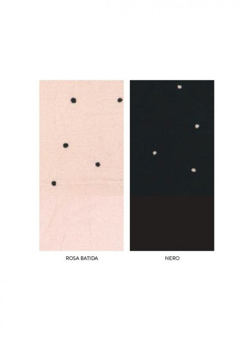 Lormar Camicia da notte in viscosa a fantasia - Nero