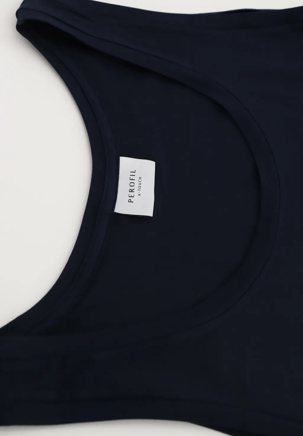 Perofil Canotta Spalla Stretta in Filo di Scozia Active - Blu