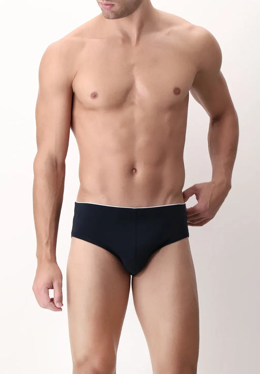 Slip Medio in Cotone Elasticizzato Match Bipack - Blu - Perofil